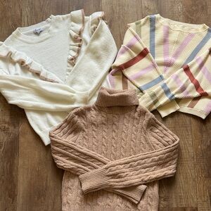 Fate Cable Knit Turtleneck Sweater - Brown